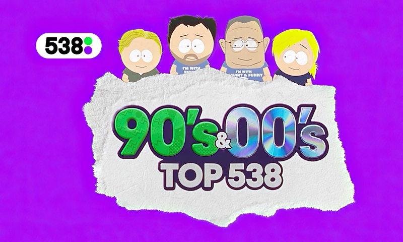 naar de 90's & 00's Top 538 van Radio 538